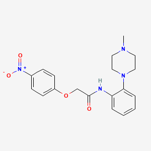 molecular formula C19H22N4O4 B4188591 N-[2-(4-methyl-1-piperazinyl)phenyl]-2-(4-nitrophenoxy)acetamide 