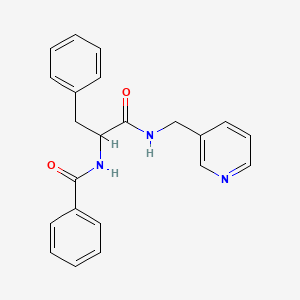 N-benzoyl-N-(3-pyridinylmethyl)phenylalaninamide