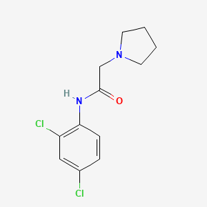 molecular formula C12H14Cl2N2O B4188749 N-(2,4-dichlorophenyl)-2-(1-pyrrolidinyl)acetamide 