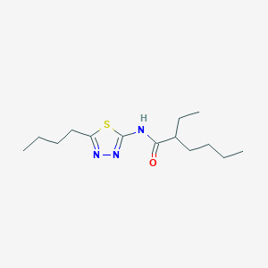 molecular formula C14H25N3OS B4188801 N-(5-butyl-1,3,4-thiadiazol-2-yl)-2-ethylhexanamide 