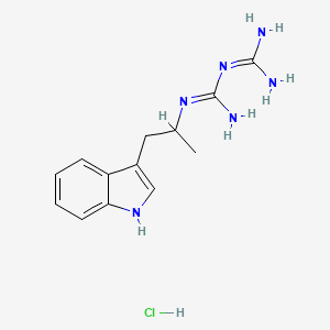 molecular formula C13H19ClN6 B4188809 N-[2-(1H-indol-3-yl)-1-methylethyl]imidodicarbonimidic diamide hydrochloride 