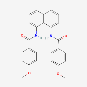 molecular formula C26H22N2O4 B4188850 N,N'-1,8-naphthalenediylbis(4-methoxybenzamide) 