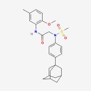 N~2~-[4-(1-adamantyl)phenyl]-N~1~-(2-methoxy-5-methylphenyl)-N~2~-(methylsulfonyl)glycinamide