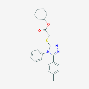 cyclohexyl {[5-(4-methylphenyl)-4-phenyl-4H-1,2,4-triazol-3-yl]sulfanyl}acetate