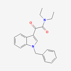 molecular formula C21H22N2O2 B4189149 2-(1-benzyl-1H-indol-3-yl)-N,N-diethyl-2-oxoacetamide 