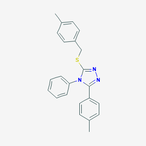 molecular formula C23H21N3S B418916 4-methylbenzyl 5-(4-methylphenyl)-4-phenyl-4H-1,2,4-triazol-3-yl sulfide 
