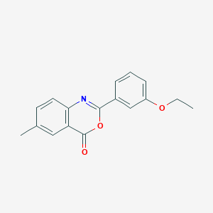 molecular formula C17H15NO3 B4189263 2-(3-ethoxyphenyl)-6-methyl-4H-3,1-benzoxazin-4-one 