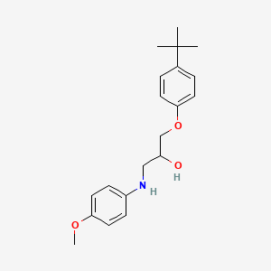 molecular formula C20H27NO3 B4189294 1-(4-tert-butylphenoxy)-3-[(4-methoxyphenyl)amino]-2-propanol 