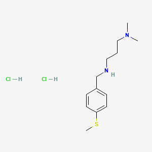 molecular formula C13H24Cl2N2S B4189302 N,N-dimethyl-N'-[4-(methylthio)benzyl]-1,3-propanediamine dihydrochloride 