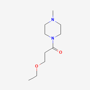 molecular formula C10H20N2O2 B4189315 1-(3-ethoxypropanoyl)-4-methylpiperazine 
