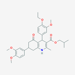 molecular formula C32H39NO7 B418936 Isobutyl 40750704 