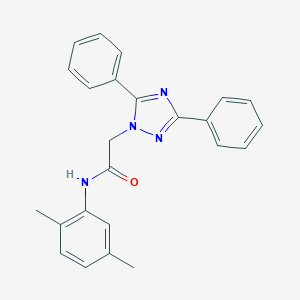 molecular formula C24H22N4O B418942 N-(2,5-Dimethyl-phenyl)-2-(3,5-diphenyl-[1,2,4]triazol-1-yl)-acetamide 