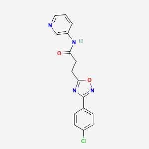 3-[3-(4-chlorophenyl)-1,2,4-oxadiazol-5-yl]-N-3-pyridinylpropanamide