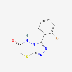 3-(2-bromophenyl)-5H-[1,2,4]triazolo[3,4-b][1,3,4]thiadiazin-6(7H)-one