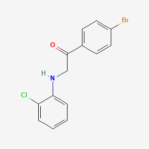 molecular formula C14H11BrClNO B4189525 1-(4-bromophenyl)-2-[(2-chlorophenyl)amino]ethanone 