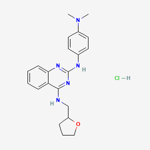 N~2~-[4-(dimethylamino)phenyl]-N~4~-(tetrahydro-2-furanylmethyl)-2,4-quinazolinediamine hydrochloride