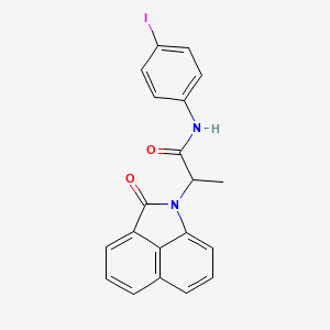 molecular formula C20H15IN2O2 B4189601 N-(4-iodophenyl)-2-(2-oxobenzo[cd]indol-1(2H)-yl)propanamide 