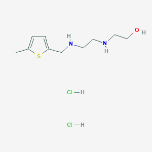 molecular formula C10H20Cl2N2OS B4189692 2-[(2-{[(5-methyl-2-thienyl)methyl]amino}ethyl)amino]ethanol dihydrochloride 
