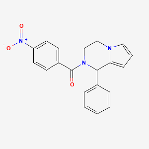 molecular formula C20H17N3O3 B4189730 2-(4-nitrobenzoyl)-1-phenyl-1,2,3,4-tetrahydropyrrolo[1,2-a]pyrazine 