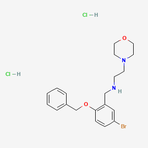 molecular formula C20H27BrCl2N2O2 B4189888 N-[2-(benzyloxy)-5-bromobenzyl]-2-(4-morpholinyl)ethanamine dihydrochloride 