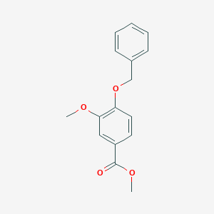 molecular formula C16H16O4 B041899 甲基4-(苄氧基)-3-甲氧基苯甲酸酯 CAS No. 56441-97-5