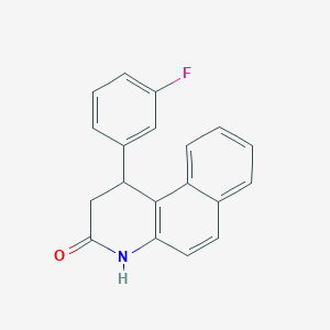 molecular formula C19H14FNO B4189956 1-(3-fluorophenyl)-1,4-dihydrobenzo[f]quinolin-3(2H)-one 