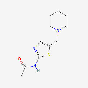 molecular formula C11H17N3OS B4190016 N-[5-(1-piperidinylmethyl)-1,3-thiazol-2-yl]acetamide 