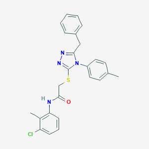 2-{[5-benzyl-4-(4-methylphenyl)-4H-1,2,4-triazol-3-yl]sulfanyl}-N-(3-chloro-2-methylphenyl)acetamide