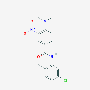 molecular formula C18H20ClN3O3 B4190077 N-(5-chloro-2-methylphenyl)-4-(diethylamino)-3-nitrobenzamide 