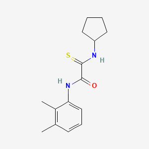 molecular formula C15H20N2OS B4190086 2-(cyclopentylamino)-N-(2,3-dimethylphenyl)-2-thioxoacetamide 