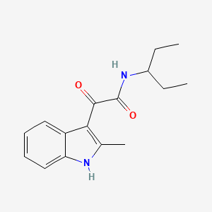 molecular formula C16H20N2O2 B4190098 N-(1-ethylpropyl)-2-(2-methyl-1H-indol-3-yl)-2-oxoacetamide 