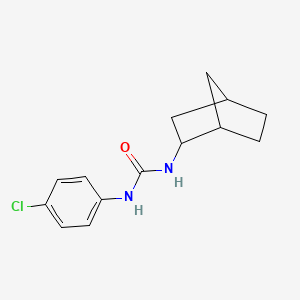 molecular formula C14H17ClN2O B4190121 N-bicyclo[2.2.1]hept-2-yl-N'-(4-chlorophenyl)urea 