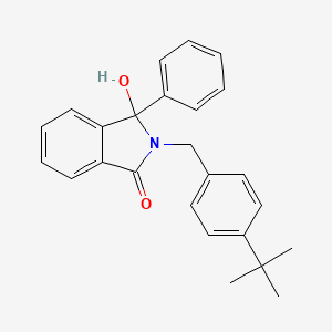 molecular formula C25H25NO2 B4190270 2-(4-tert-butylbenzyl)-3-hydroxy-3-phenyl-1-isoindolinone 