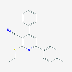 2-(Ethylsulfanyl)-6-(4-methylphenyl)-4-phenylnicotinonitrile