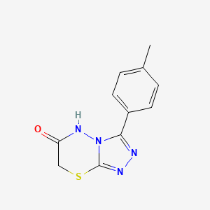 molecular formula C11H10N4OS B4190341 3-(4-methylphenyl)-5H-[1,2,4]triazolo[3,4-b][1,3,4]thiadiazin-6(7H)-one 