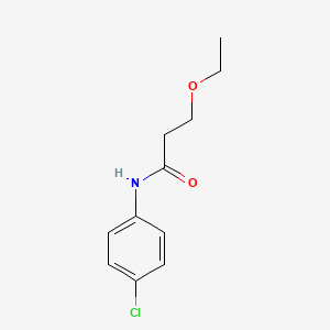 molecular formula C11H14ClNO2 B4190367 N-(4-chlorophenyl)-3-ethoxypropanamide 