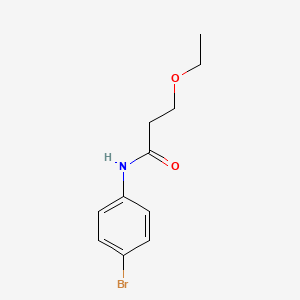 molecular formula C11H14BrNO2 B4190377 N-(4-bromophenyl)-3-ethoxypropanamide 