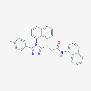 2-{[5-(4-methylphenyl)-4-(1-naphthyl)-4H-1,2,4-triazol-3-yl]sulfanyl}-N-(1-naphthyl)acetamide