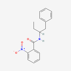 molecular formula C17H18N2O3 B4190478 N-(1-benzylpropyl)-2-nitrobenzamide 