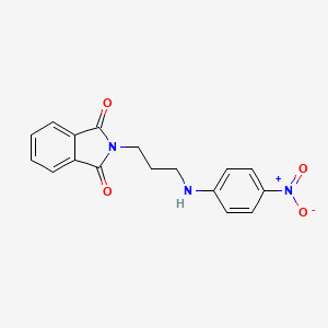 molecular formula C17H15N3O4 B4190661 2-{3-[(4-nitrophenyl)amino]propyl}-1H-isoindole-1,3(2H)-dione 