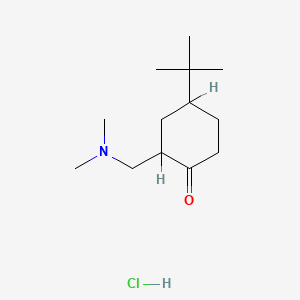 molecular formula C13H26ClNO B4190804 4-tert-butyl-2-[(dimethylamino)methyl]cyclohexanone hydrochloride 