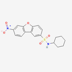 molecular formula C18H18N2O5S B4190846 N-cyclohexyl-7-nitrodibenzo[b,d]furan-2-sulfonamide 