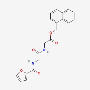 molecular formula C20H18N2O5 B4190936 1-naphthylmethyl N-2-furoylglycylglycinate 
