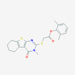 2,6-Dimethylphenyl [(3-methyl-4-oxo-3,4,5,6,7,8-hexahydro[1]benzothieno[2,3-d]pyrimidin-2-yl)sulfanyl]acetate