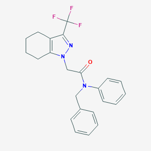 molecular formula C23H22F3N3O B419108 N-benzyl-N-phenyl-2-[3-(trifluoromethyl)-4,5,6,7-tetrahydro-1H-indazol-1-yl]acetamide 