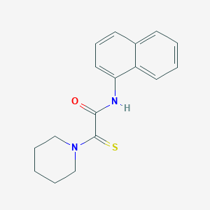 molecular formula C17H18N2OS B4191151 N-1-naphthyl-2-(1-piperidinyl)-2-thioxoacetamide 