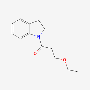 molecular formula C13H17NO2 B4191165 1-(3-ethoxypropanoyl)indoline 