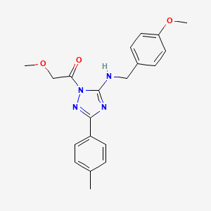 molecular formula C20H22N4O3 B4191267 1-(methoxyacetyl)-N-(4-methoxybenzyl)-3-(4-methylphenyl)-1H-1,2,4-triazol-5-amine 