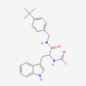molecular formula C24H29N3O2 B4191279 N-acetyl-N-(4-tert-butylbenzyl)tryptophanamide 