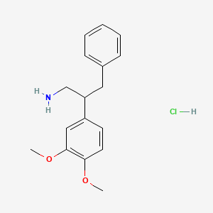 molecular formula C17H22ClNO2 B4191344 [2-(3,4-dimethoxyphenyl)-3-phenylpropyl]amine hydrochloride 